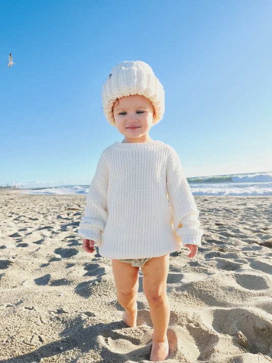 DUNE chunky beanie in Cream