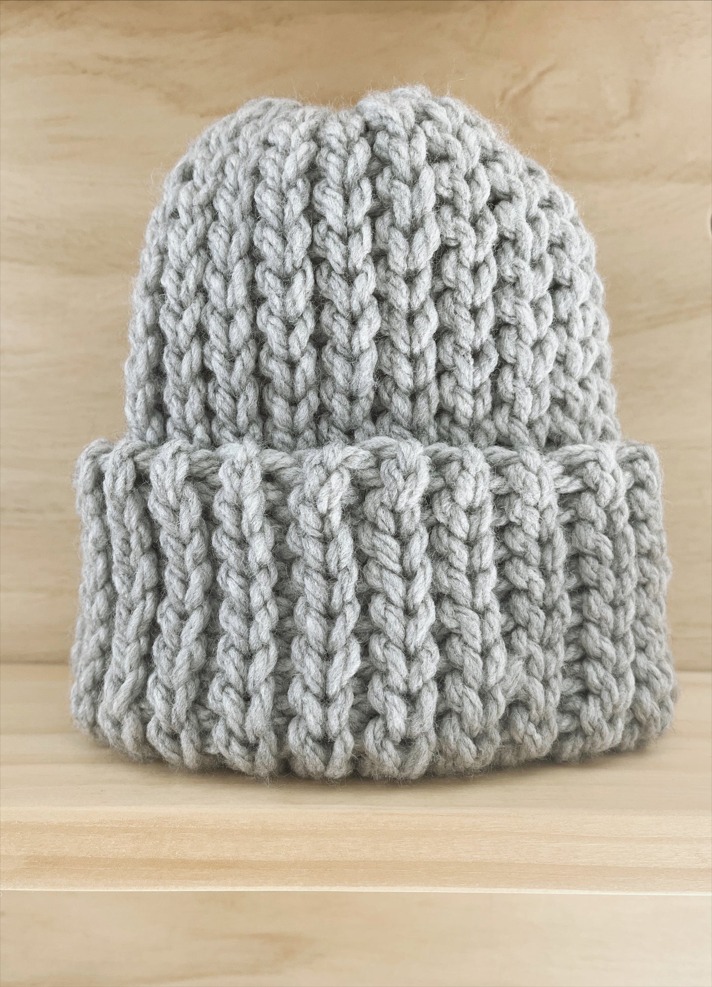 DUNE chunky beanie in Fog