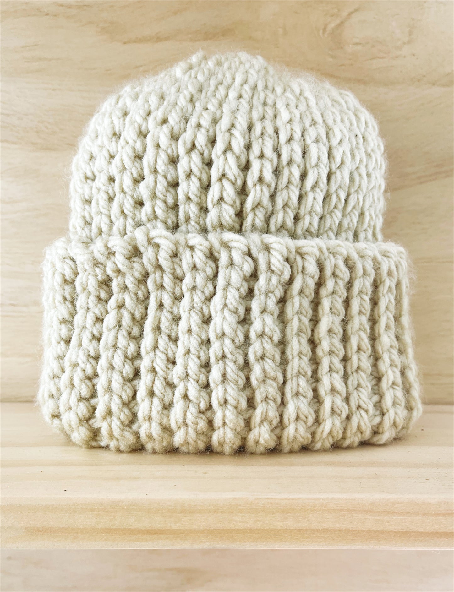 DUNE chunky beanie in Sand