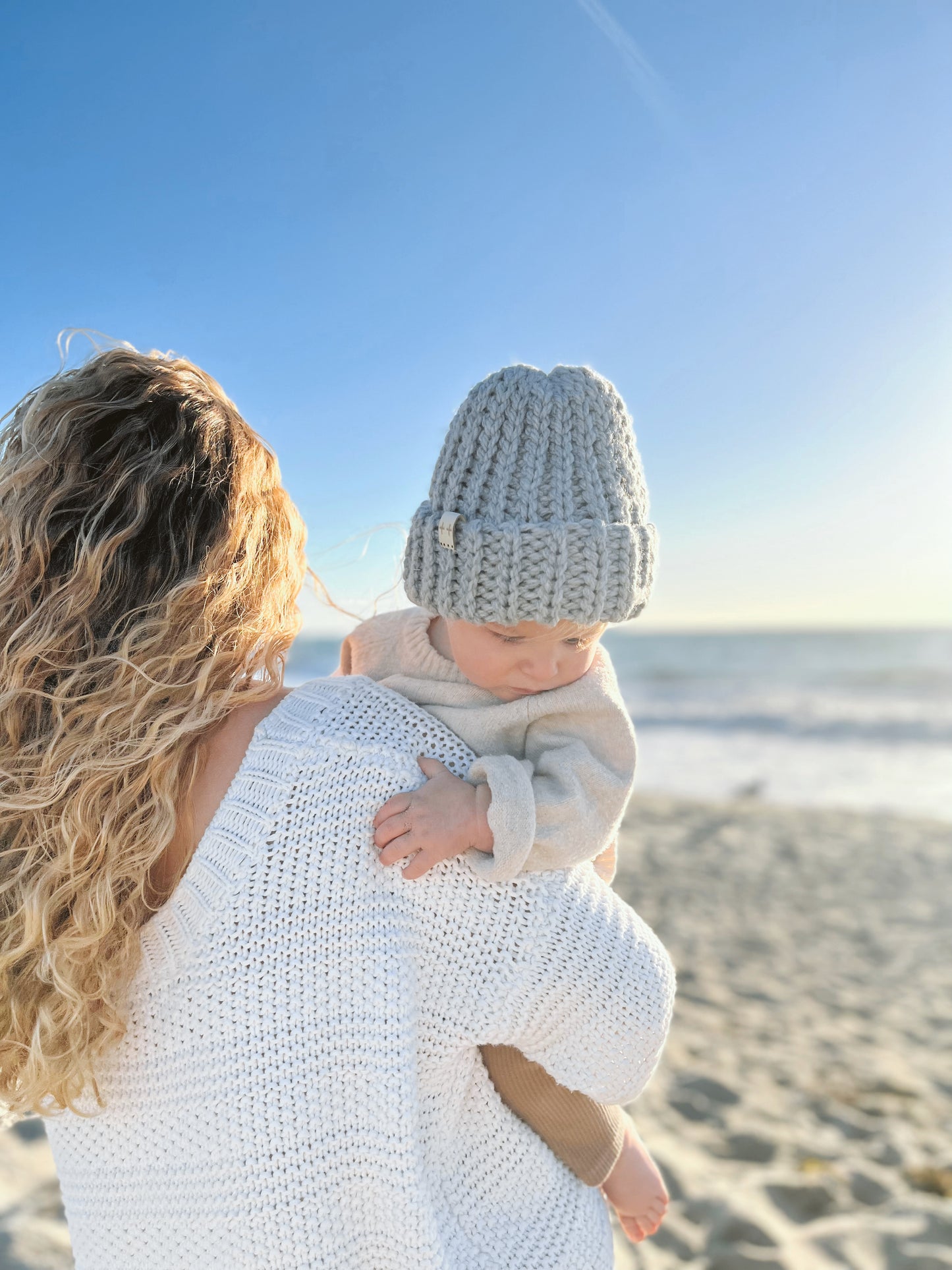 DUNE chunky beanie in Fog